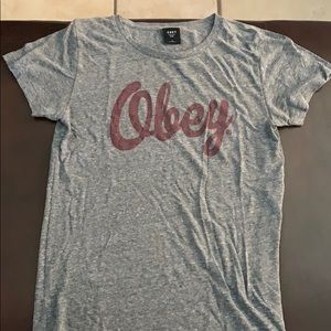 Grey OBEY tee